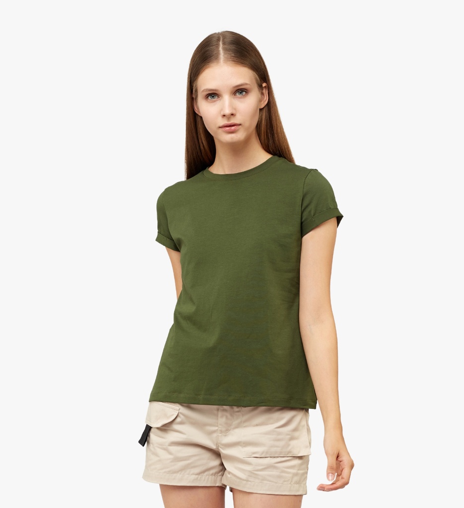 Solid Round Neck T-shirt